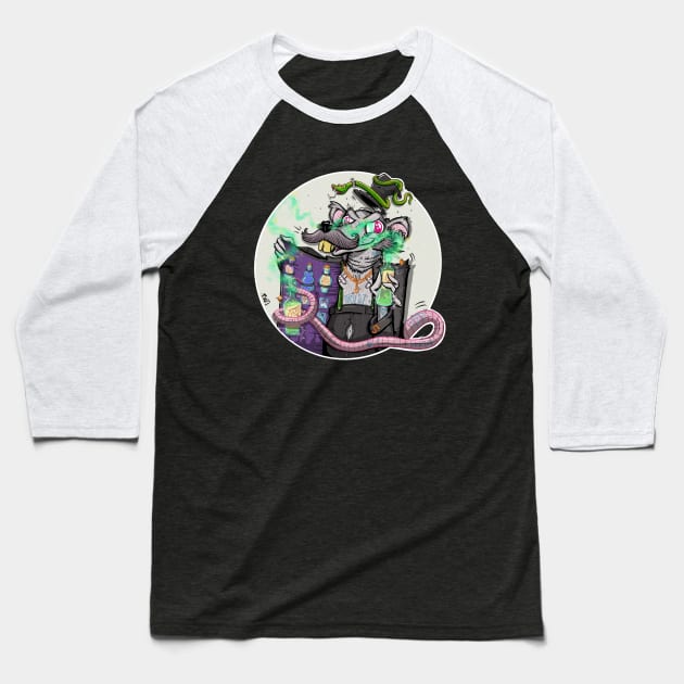 Snake Oil Merchant Baseball T-Shirt by Roots0121